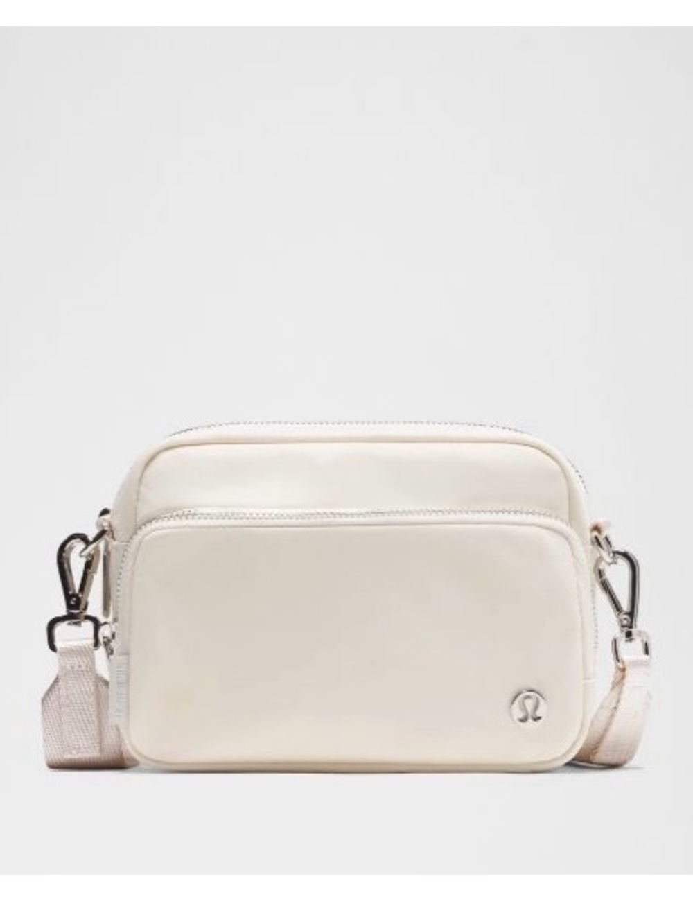 lululemon athletica Everywhere Crossbody 2L - Light Ivory with Silver Hardware